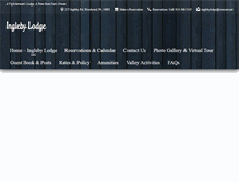Tablet Screenshot of inglebylodge.com